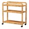 Bali & Pari Delphine Modern Bohemian Natural Rattan Kitchen Cart 239-13429-ZORO - alternate 1